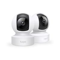 Kit de 2 Cámaras de seguridad Wifi Tapo C212 2K Pan Tilt Conexión Ethernet/Wi-Fi