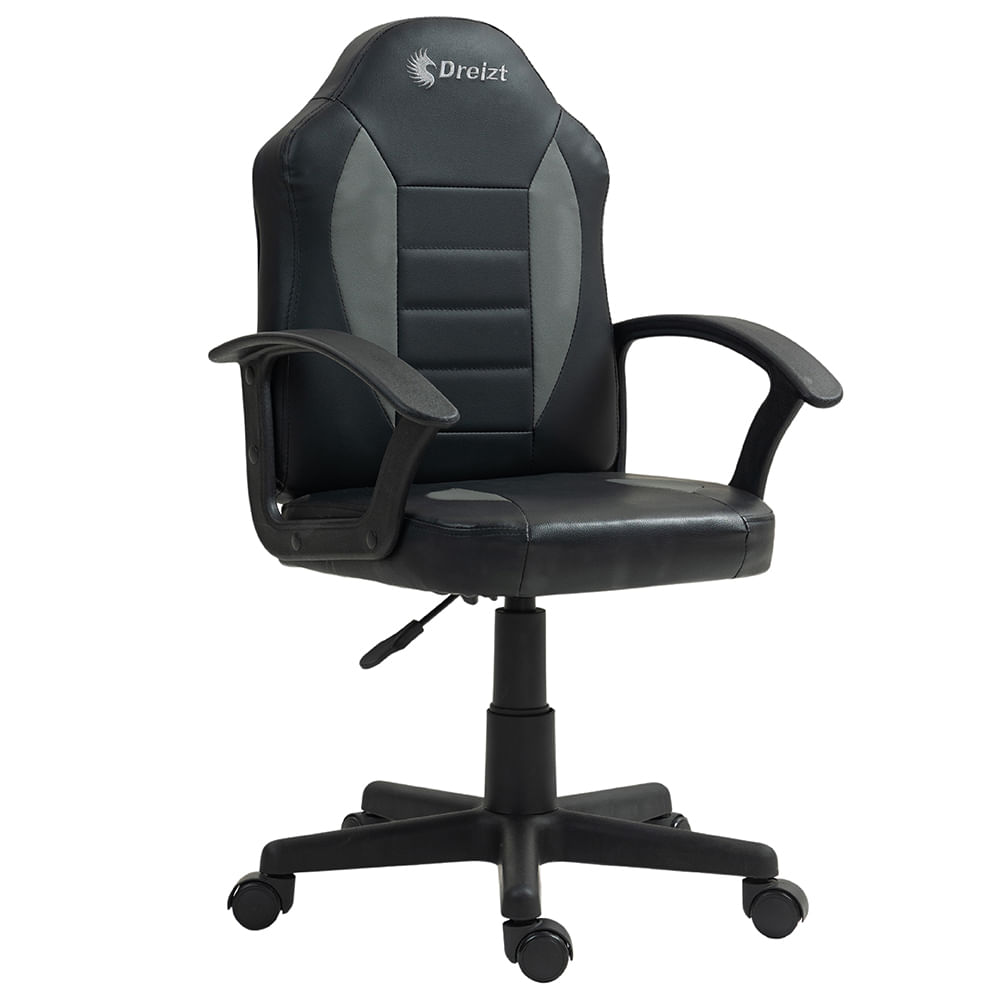 Silla Gamer Dreizt Play Series Negro - Altura regulable Infantil Niño