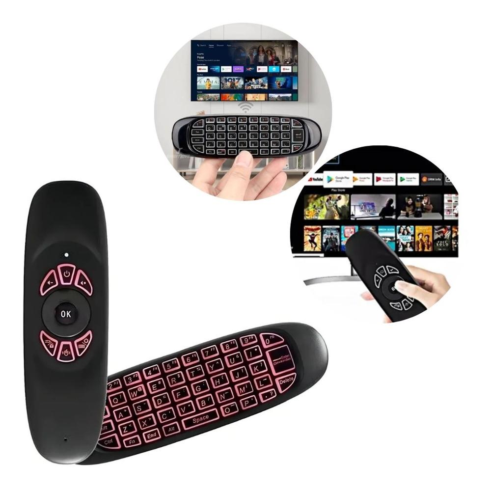 Mini Teclado Air Mouse Inalámbrico Smart TV - Universal