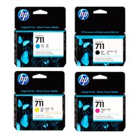 Kit Tinta HP 711 (29ml) Negro Cyan Magenta Amarillo