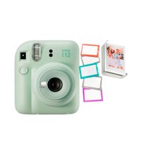 Camara Fujifilm Instax Mini 12 Verde+5Portafotos+Marco