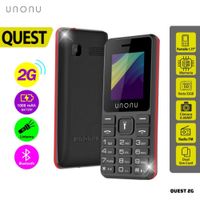CELULAR BASICO UNONU QUEST 2G DUAL SIM ROJO