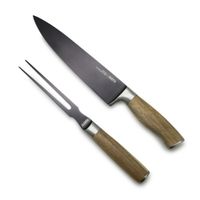 Set de Cubiertos Wayu Cuchillo + Tenedor de Madera