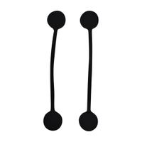 Pack de 2 Organizador Sujetador de Cables AR-SC049 Negro Orange