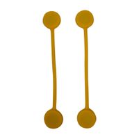 Pack de 2 Organizador Sujetador de Cables AR-SC050 Amarillo Orange