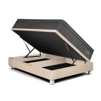 Cama Boxet Paraíso Pocket Star 2 Plazas Champagne