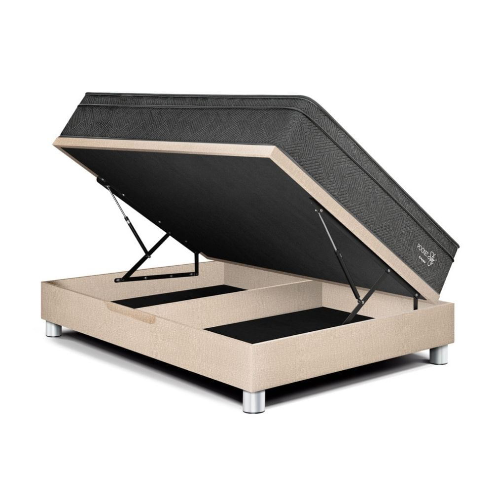 Cama Boxet Paraíso Pocket Star 2 Plazas Champagne