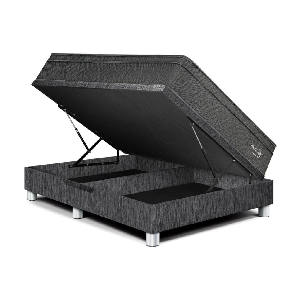Cama Boxet Paraíso Pocket Star Queen Charcoal