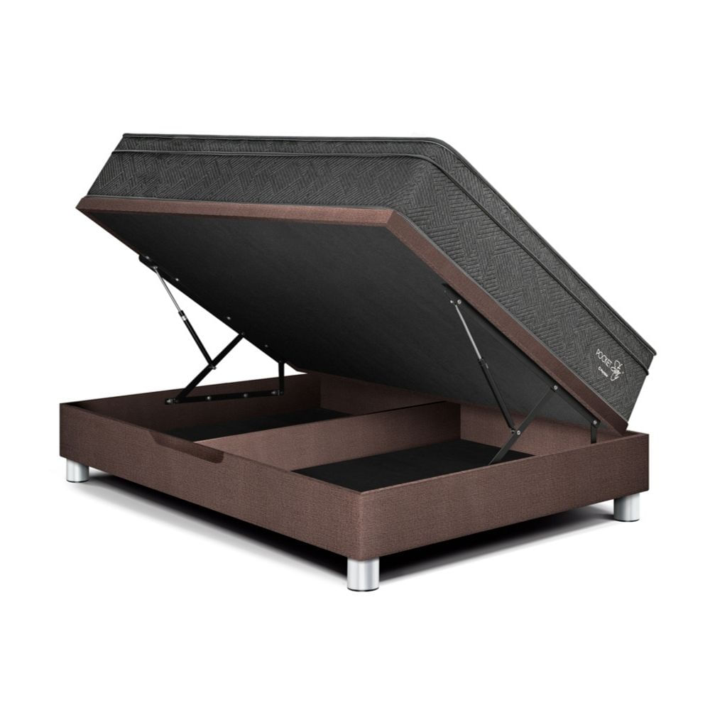 Cama Boxet Paraíso Pocket Star 2 Plazas Chocolate