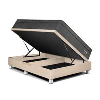 Cama Boxet Paraíso Pocket Star Queen Champagne