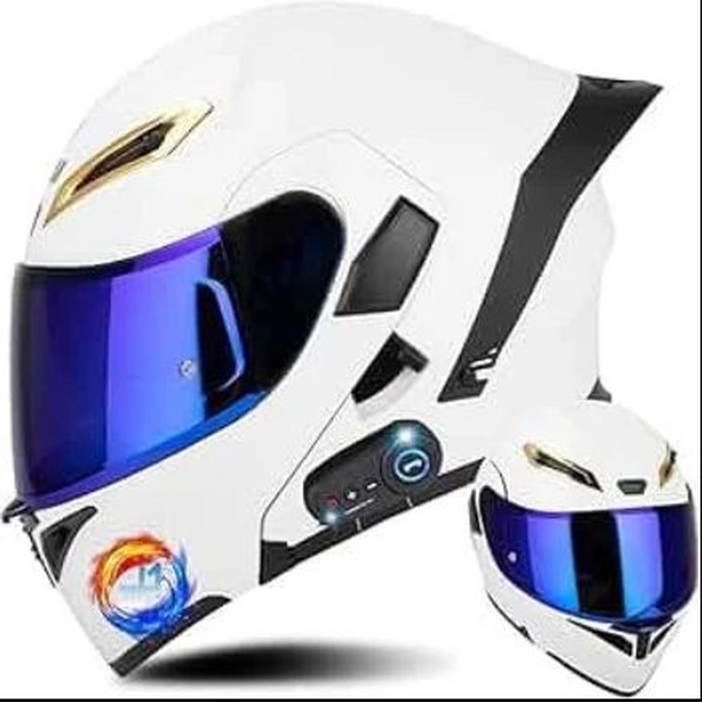 CASCO MOTO DOBLE CERTIFICADO ECER DOT DOBLE VISOR BLANCO Promart