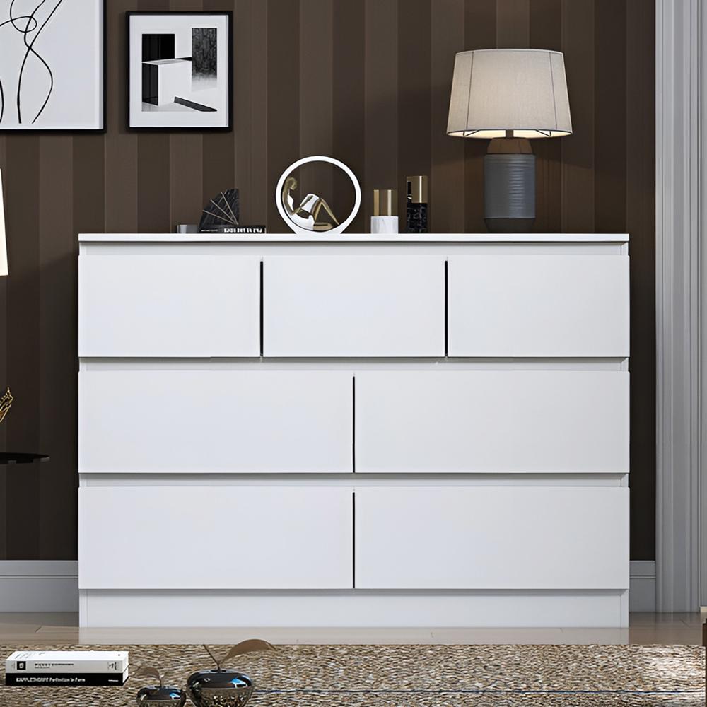 Cómoda Francine 7 Cajones Blanco Huk