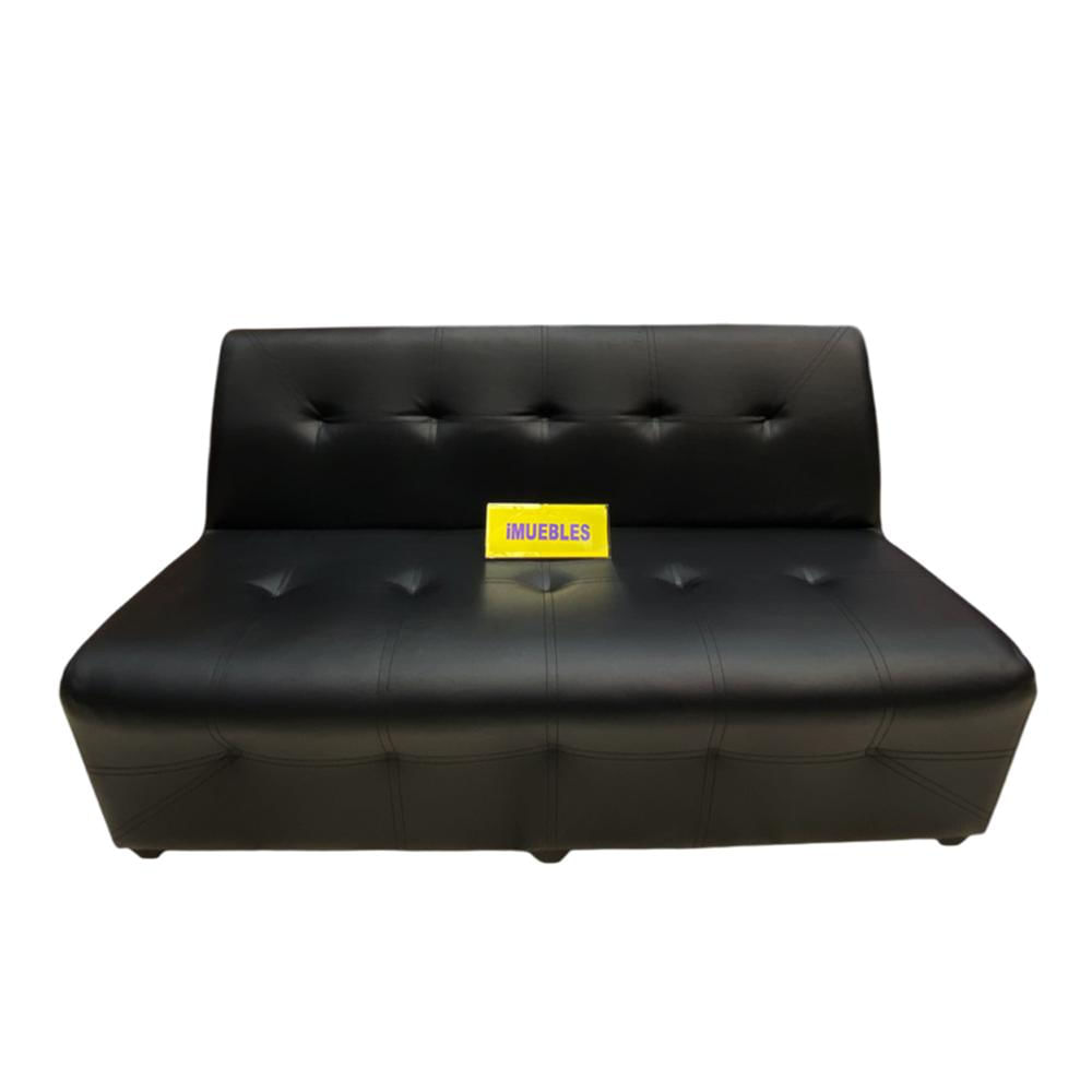 Sillón Triple Sillón Modular Sillón de espera color Negro