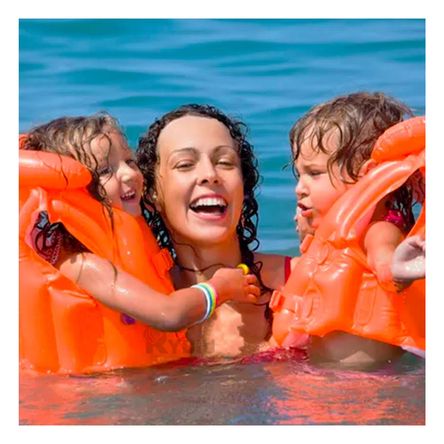 Chaleco Salvavidas para Deportes Acuaticos en Anaranjado Chaleco Salvavidas para Deportes Acuaticos en Anaranjado