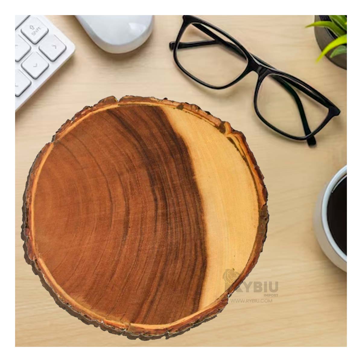 Bandeja Circular 17.8 cm para Compromisos de Madera