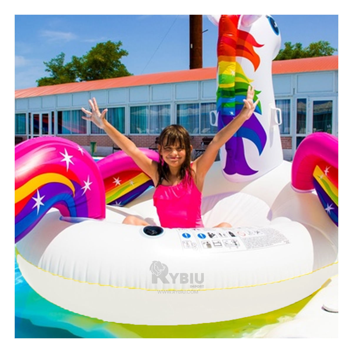 Bote Ligero y Portatil en Multicolor Y+Stickers