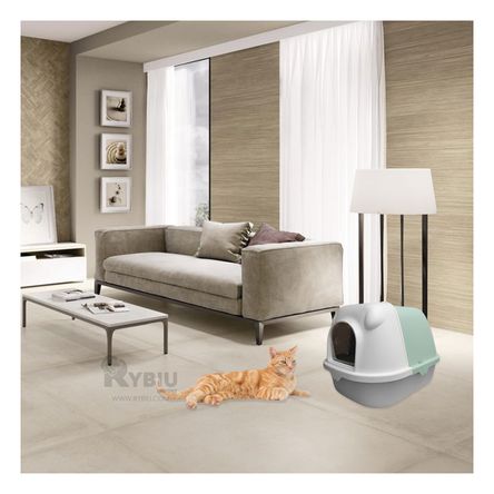 Arenero para Reducir Olores en Color Verde Y+Stickers Arenero para Reducir Olores en Color Verde Y+Stickers