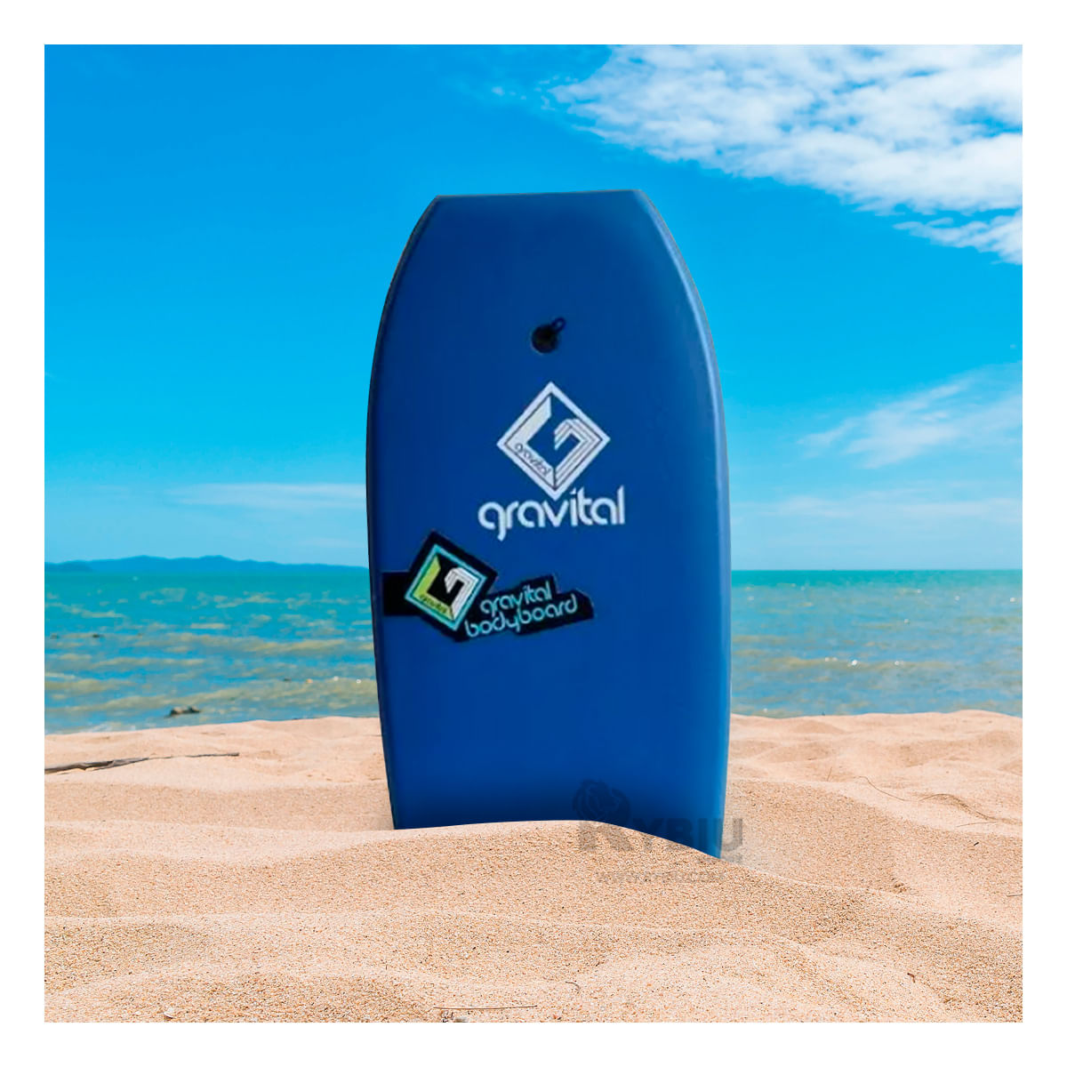 Bodyboard Funcional para el Mar en Color Azul Y+Stickers