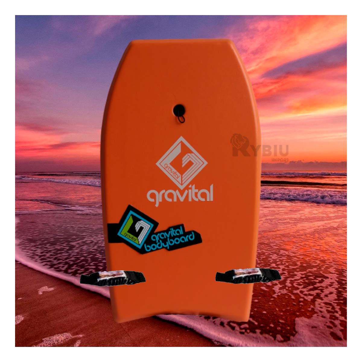 Bodyboard Hidrodinamico en Color Anaranjado Y+Agendita