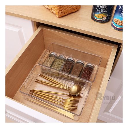 Bandeja Rectangular de Cocina Transparente Y+Papel de Regalo Bandeja Rectangular de Cocina Transparente Y+Papel de Regalo