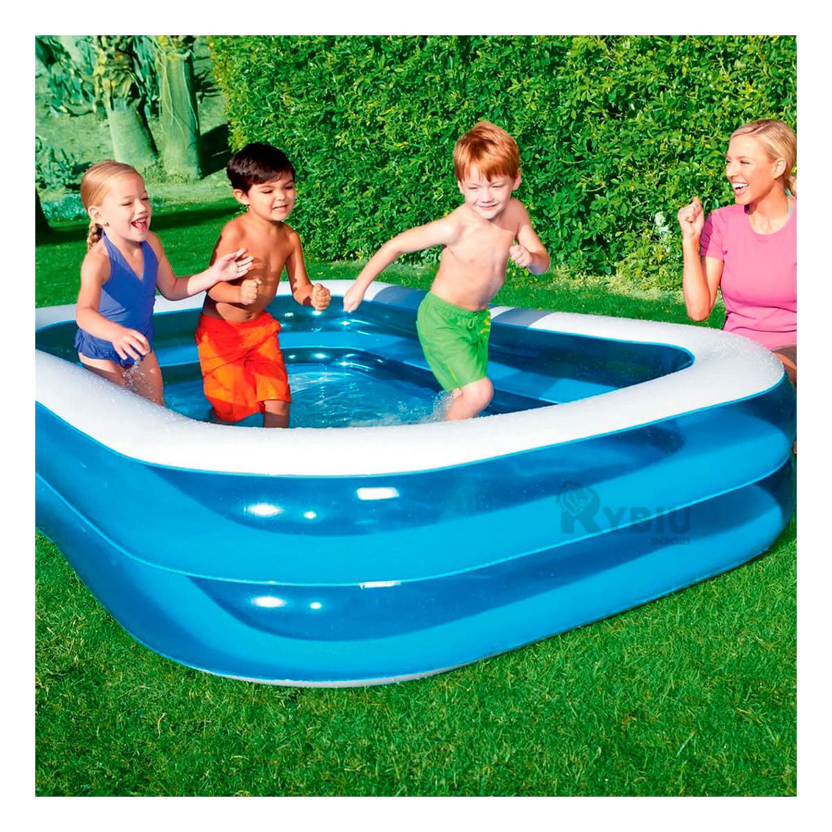 Piscina Inflable para Niños de Color Celeste
