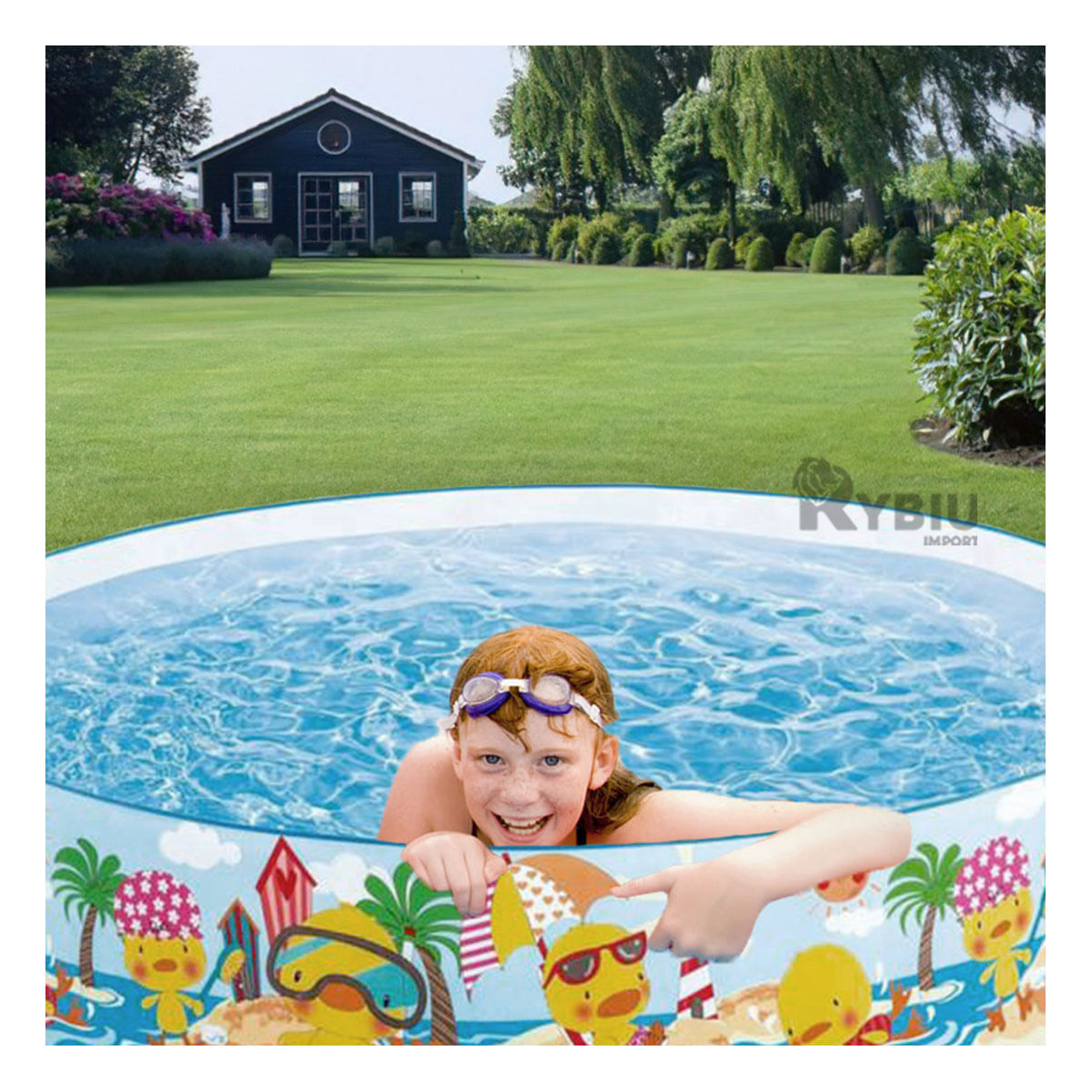 Piscina Mar de Color Celeste Y+Agendita