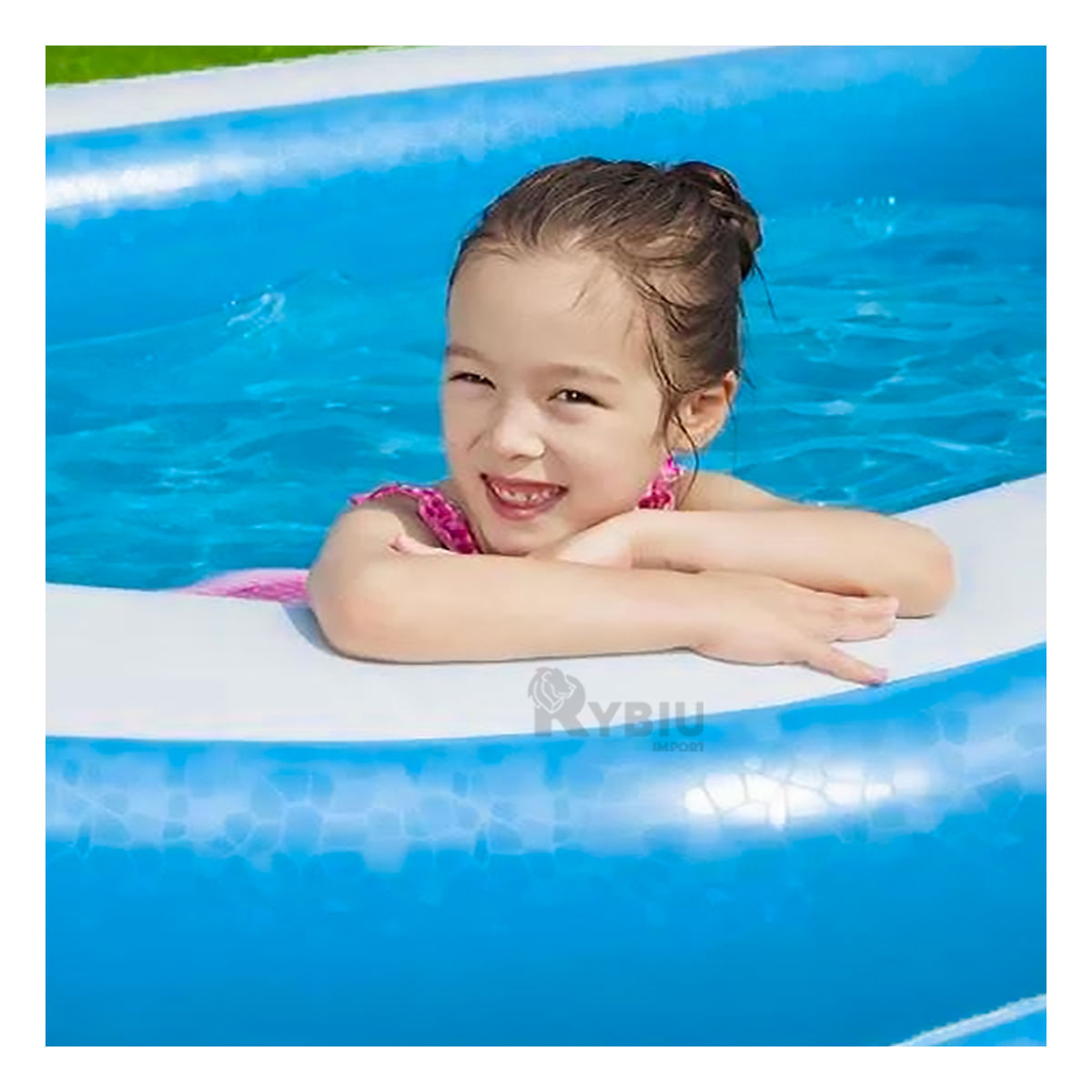 Piscina Resistente y Amplia de Color Azul Y+Agendita