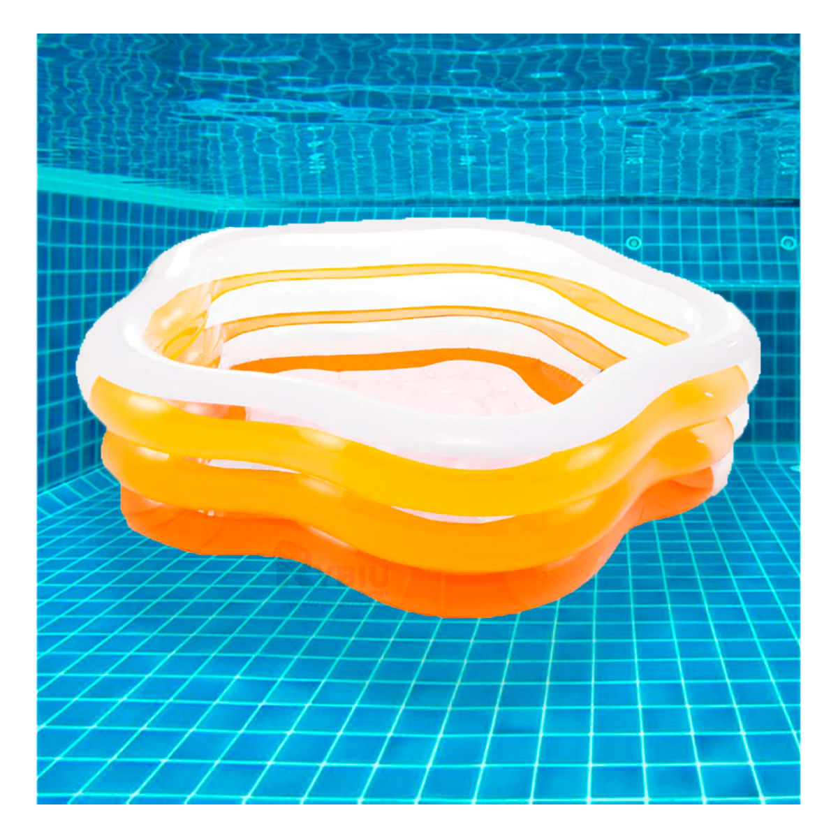 Piscina Resistente para Niños de Naranja Y+Agendita