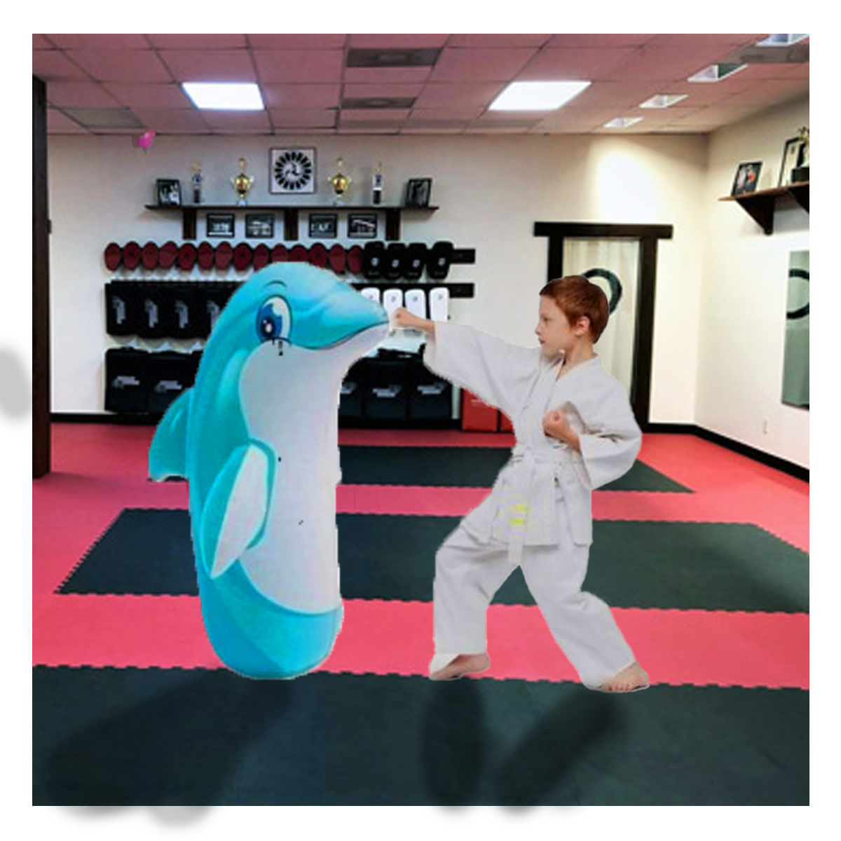 Porfiado Estimulante con Diseño de Delfín Y+Stickers