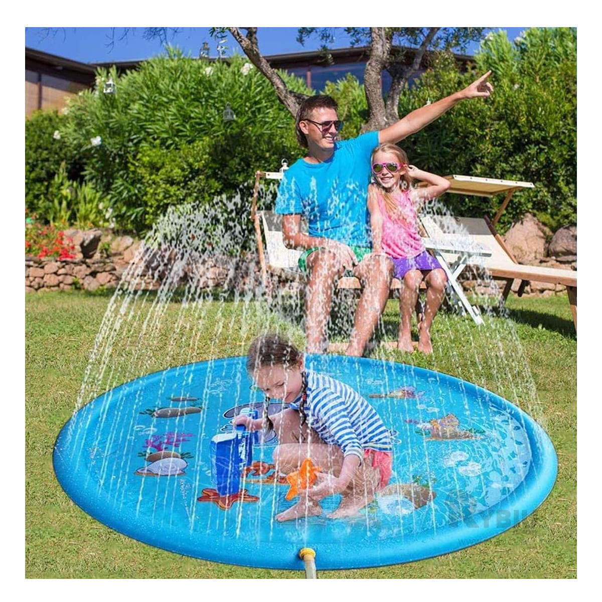 Piscina para Patio de Color Azul Y+Agendita