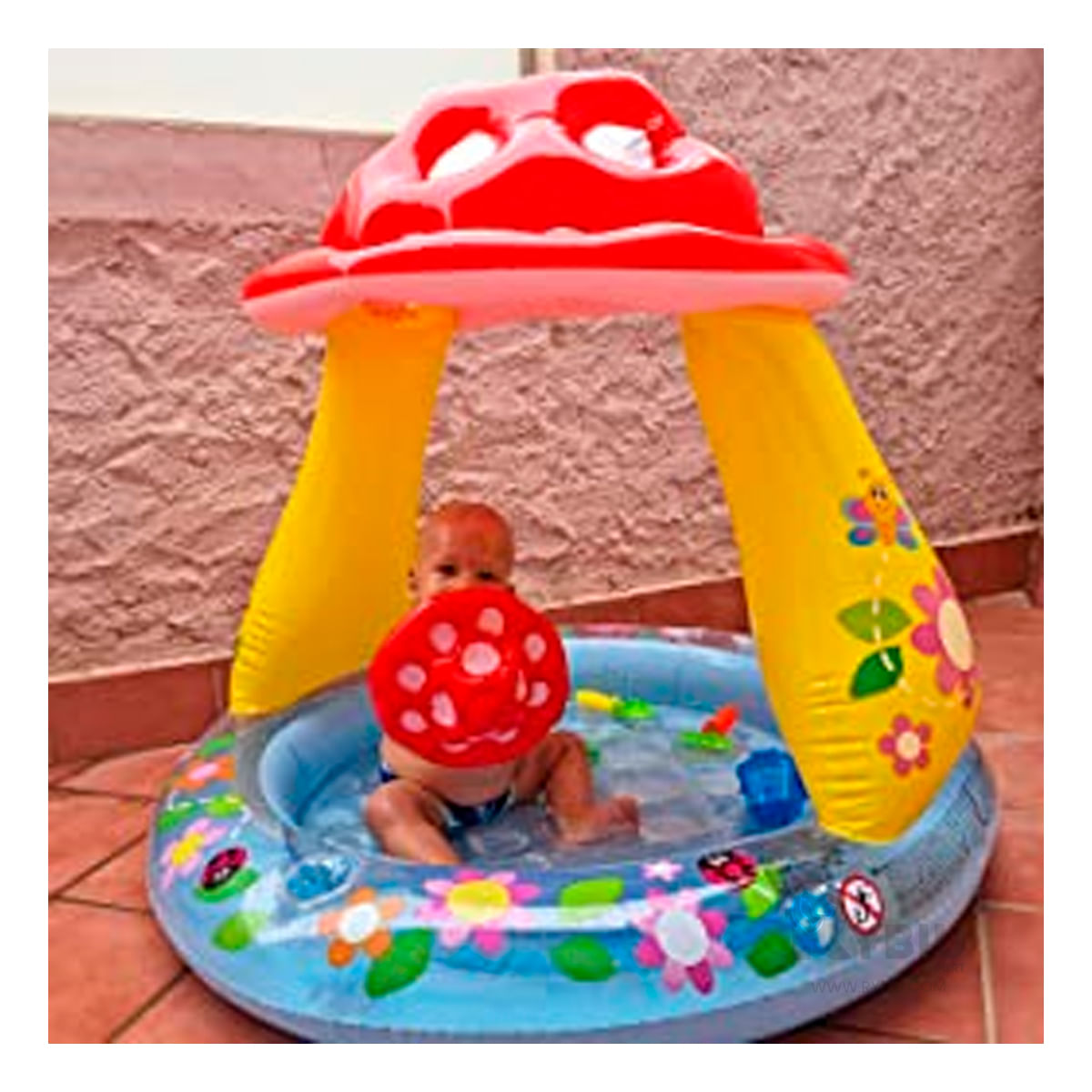 Piscina de Niños Modelo Honguito en Tono Multicolor