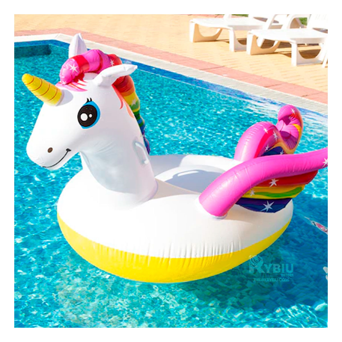 Flotador Resistente de Unicornio Multicolor Y+Agendita