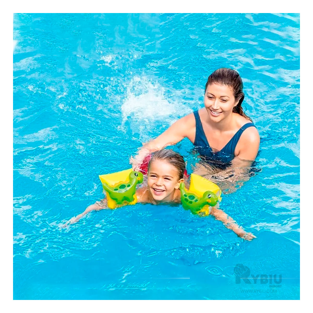 Flotador Resistente de Amarillo Y+Stickers