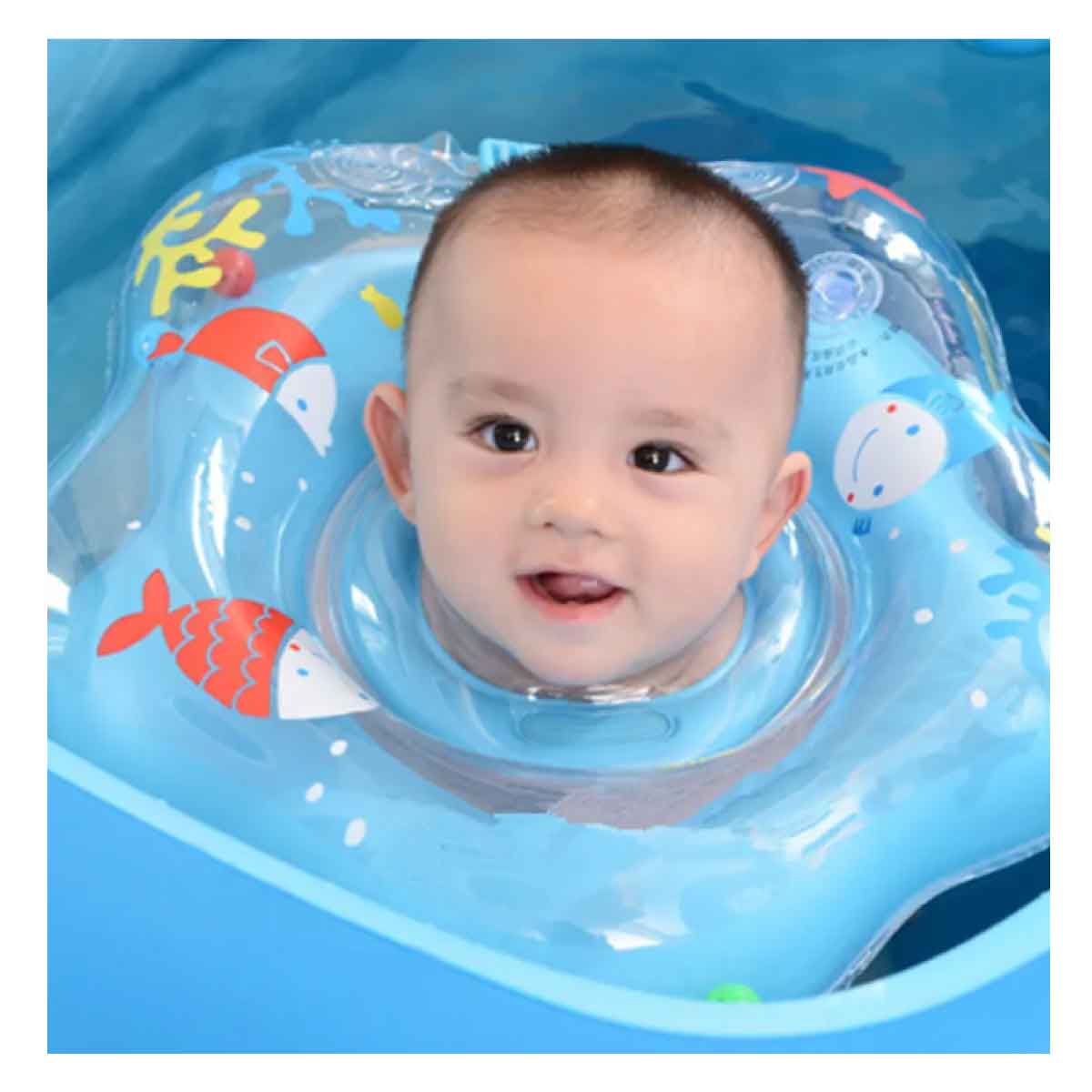 Flotador Versatil y Practico para Bebes Color Celeste