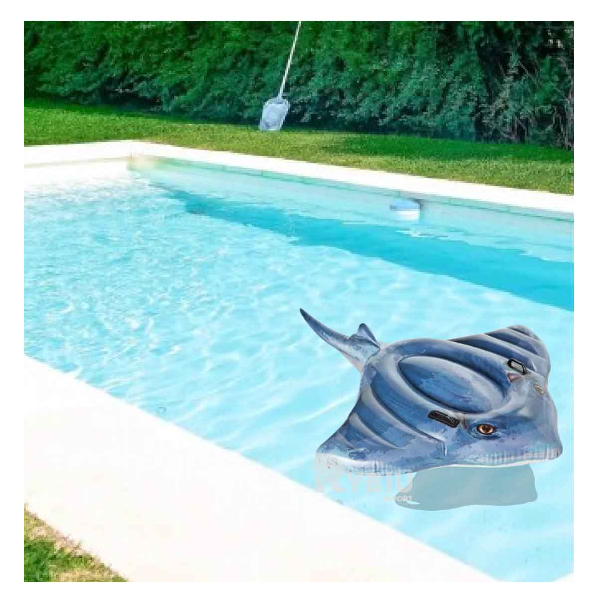 Flotador en Modelo de Mantarraya de Color Azul