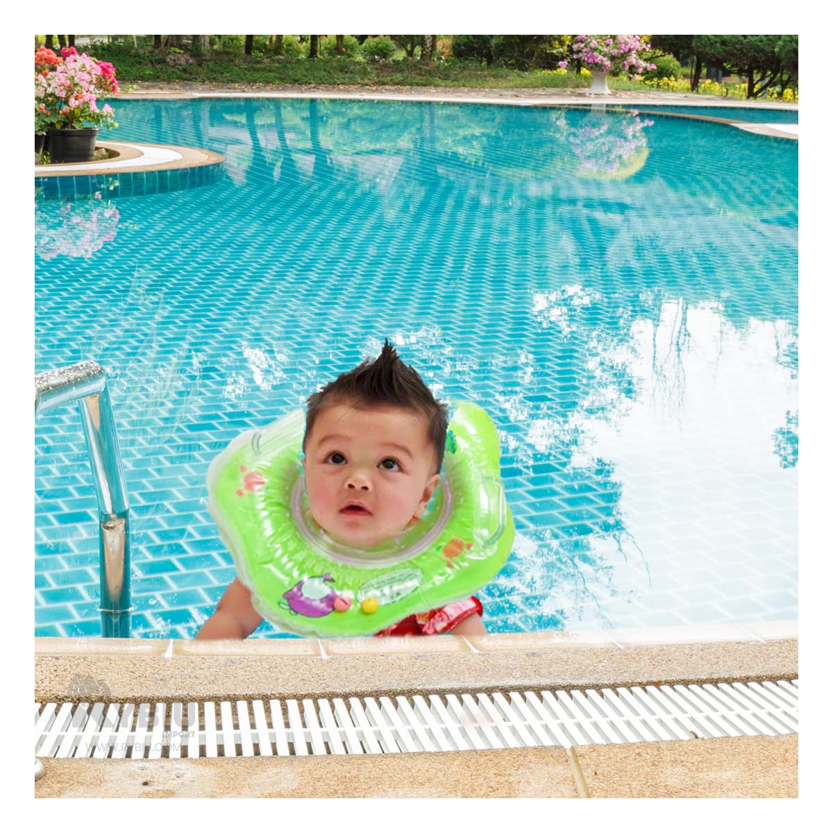 Flotador Ergonomico para Pequeños Tono Verde Y+Agendita