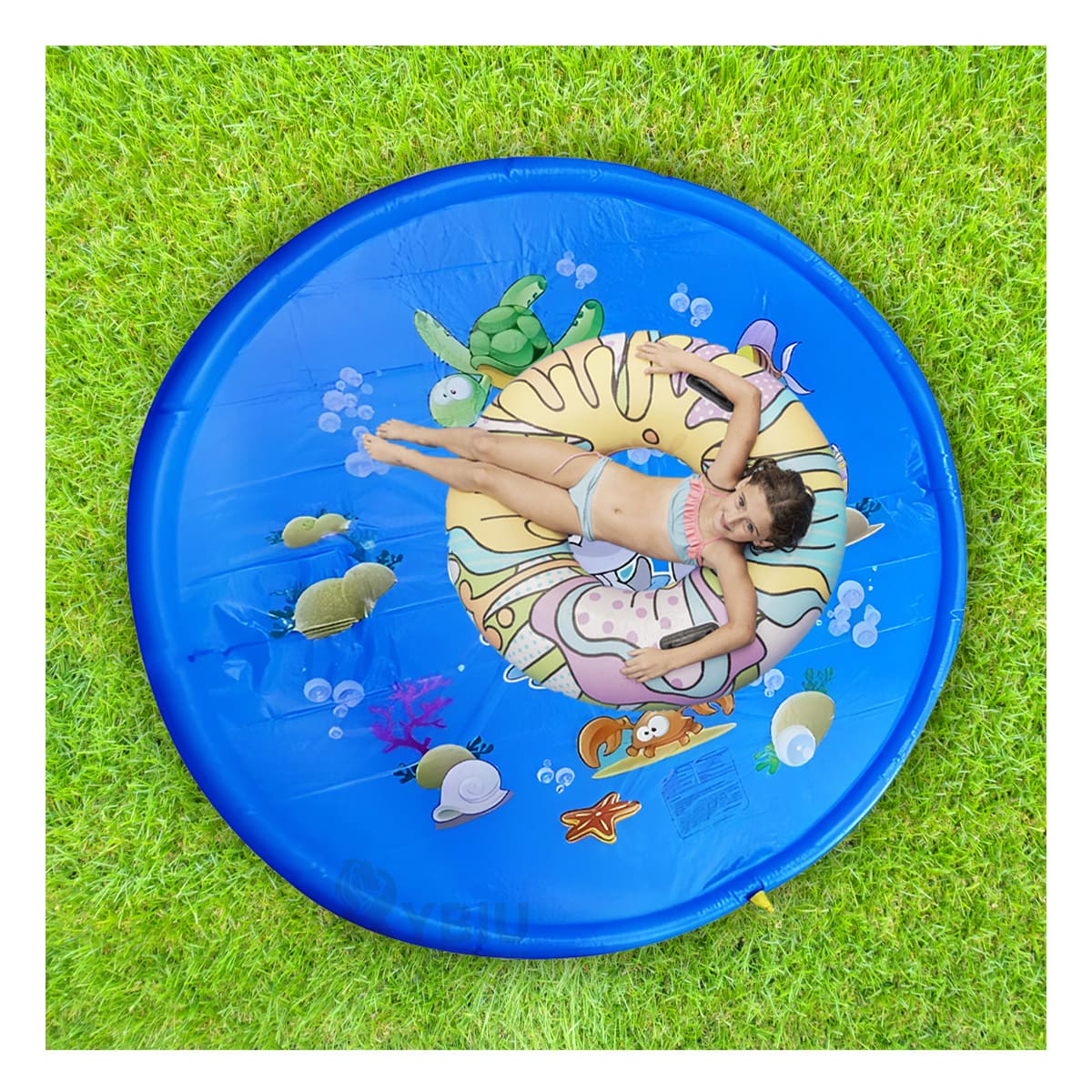 Piscina Portatil y Ligera de Color Azul Y+Papel de Regalo