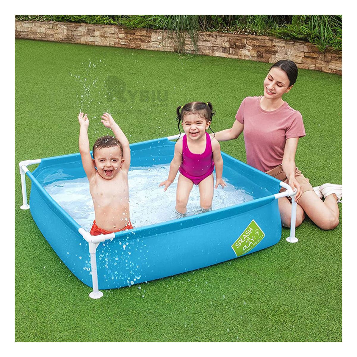 Piscina Refrescante y Util de Color Celeste Y+Stickers