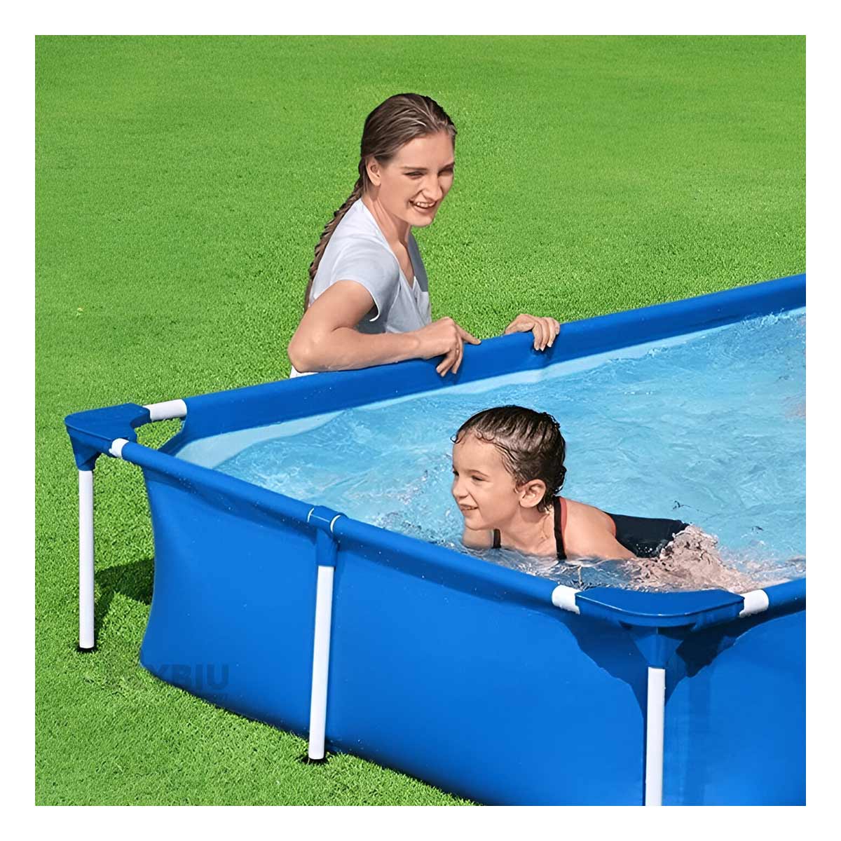 Piscina Familiar de Color Azul Y+Papel de Regalo