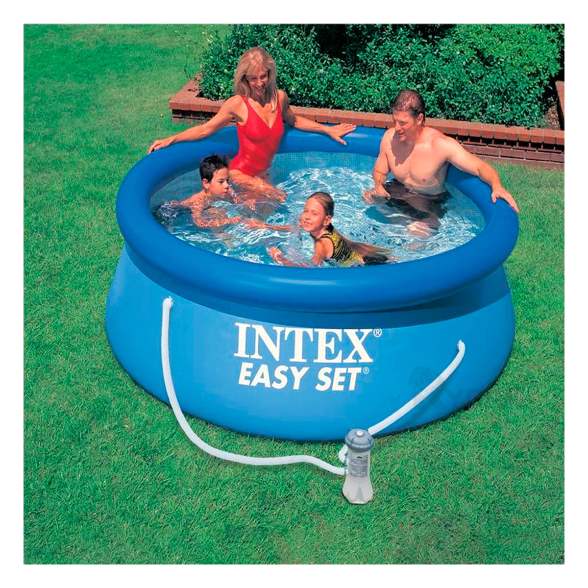 Piscina Forma de Ollita Circular de Color Celeste