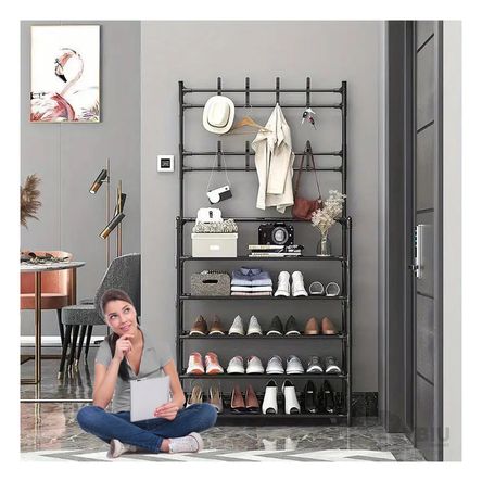 Zapatera Organizadora de 5 Niveles en Color Negro Zapatera Organizadora de 5 Niveles en Color Negro