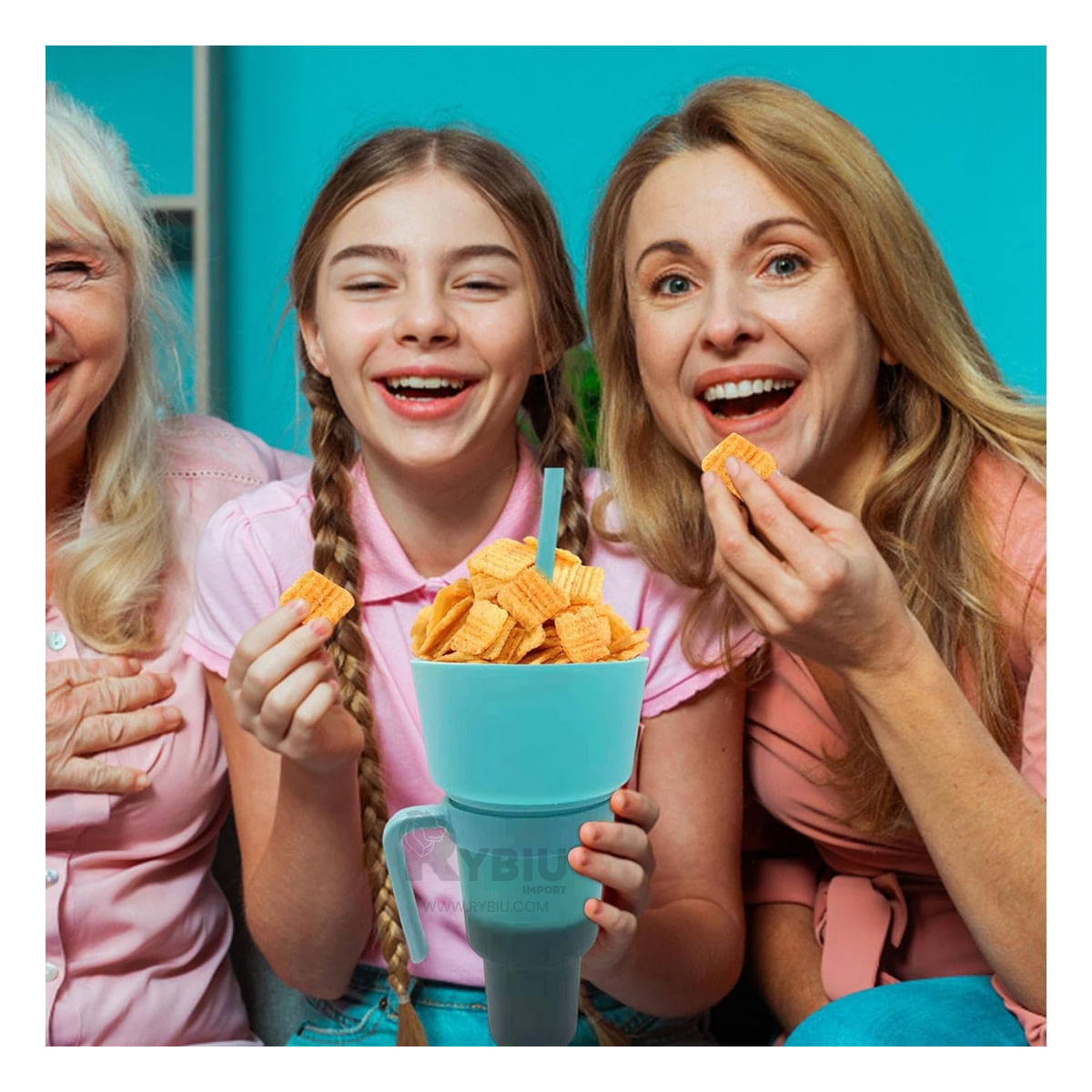 Vaso de Golosinas y Bebida Verde Agua Y+Agendita