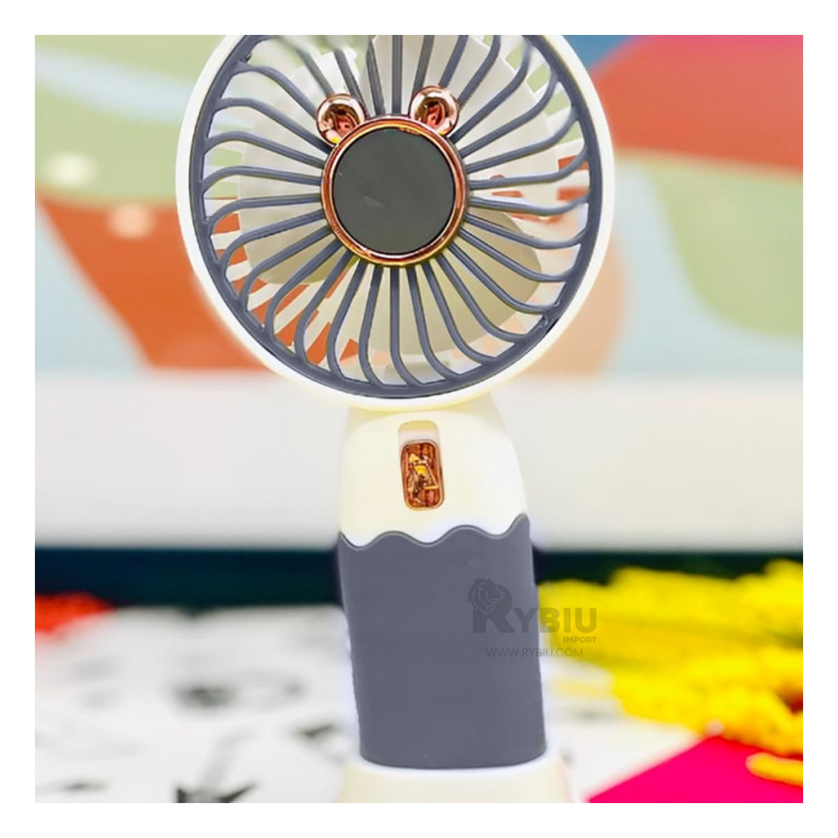 Ventilador Portatil con Orejitas en Color Blanco