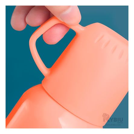 Termo Útil en un Atractivo Color Naranja Y+Stickers Termo Útil en un Atractivo Color Naranja Y+Stickers