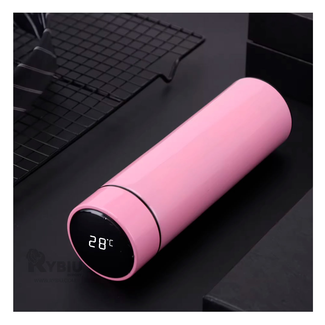 Termo Versatil Estilizado en Color Rosado Y+Stickers