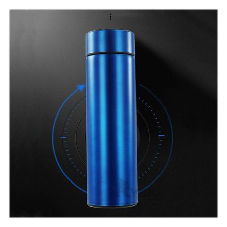 Termo Versatil y Duradero en Color Azul Y+Stickers