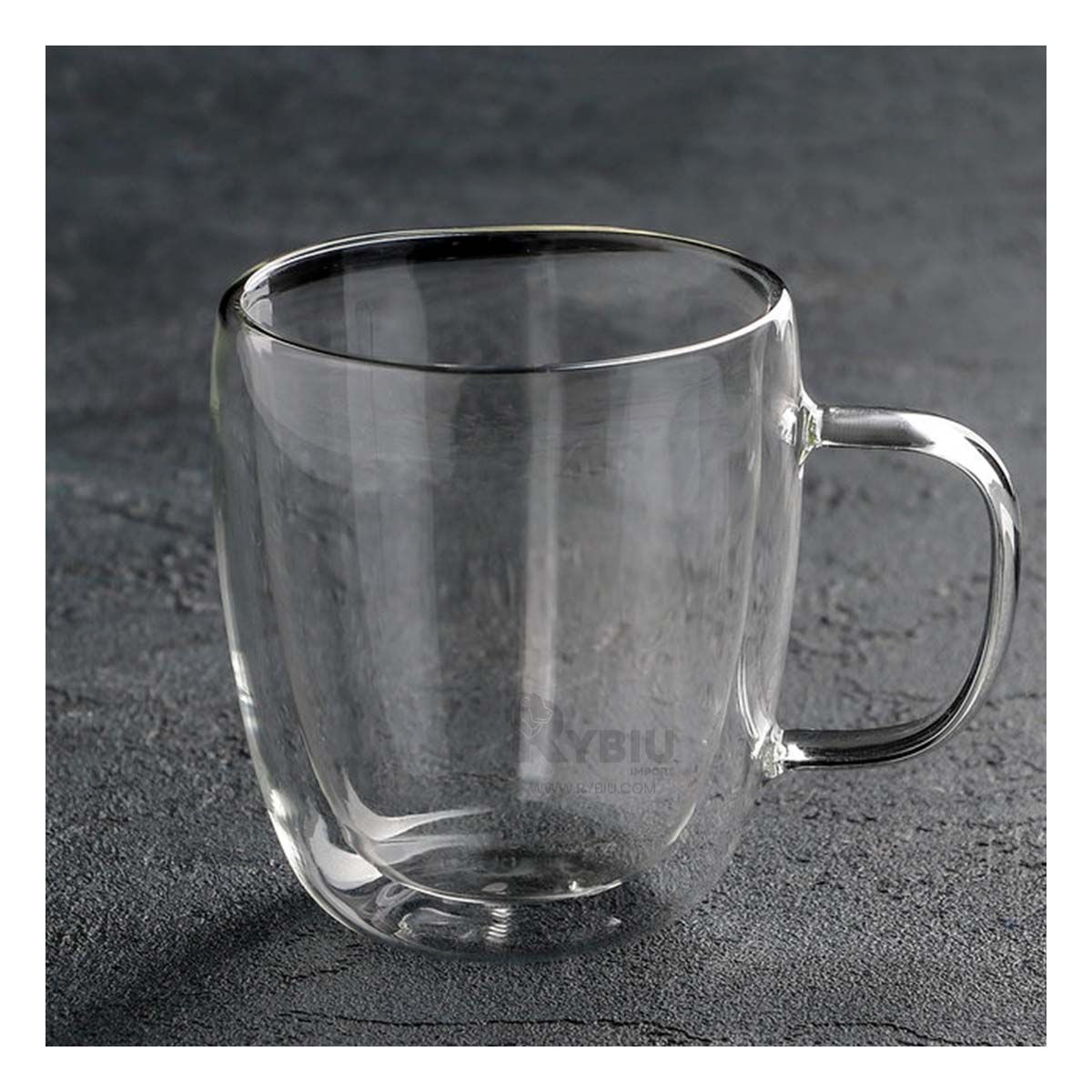 Taza Elegante para Te de Capa Doble Transparente Y+Stickers