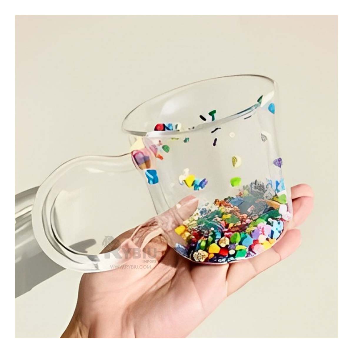 Taza de Doble Capa en Tono Transparente Y+Agendita