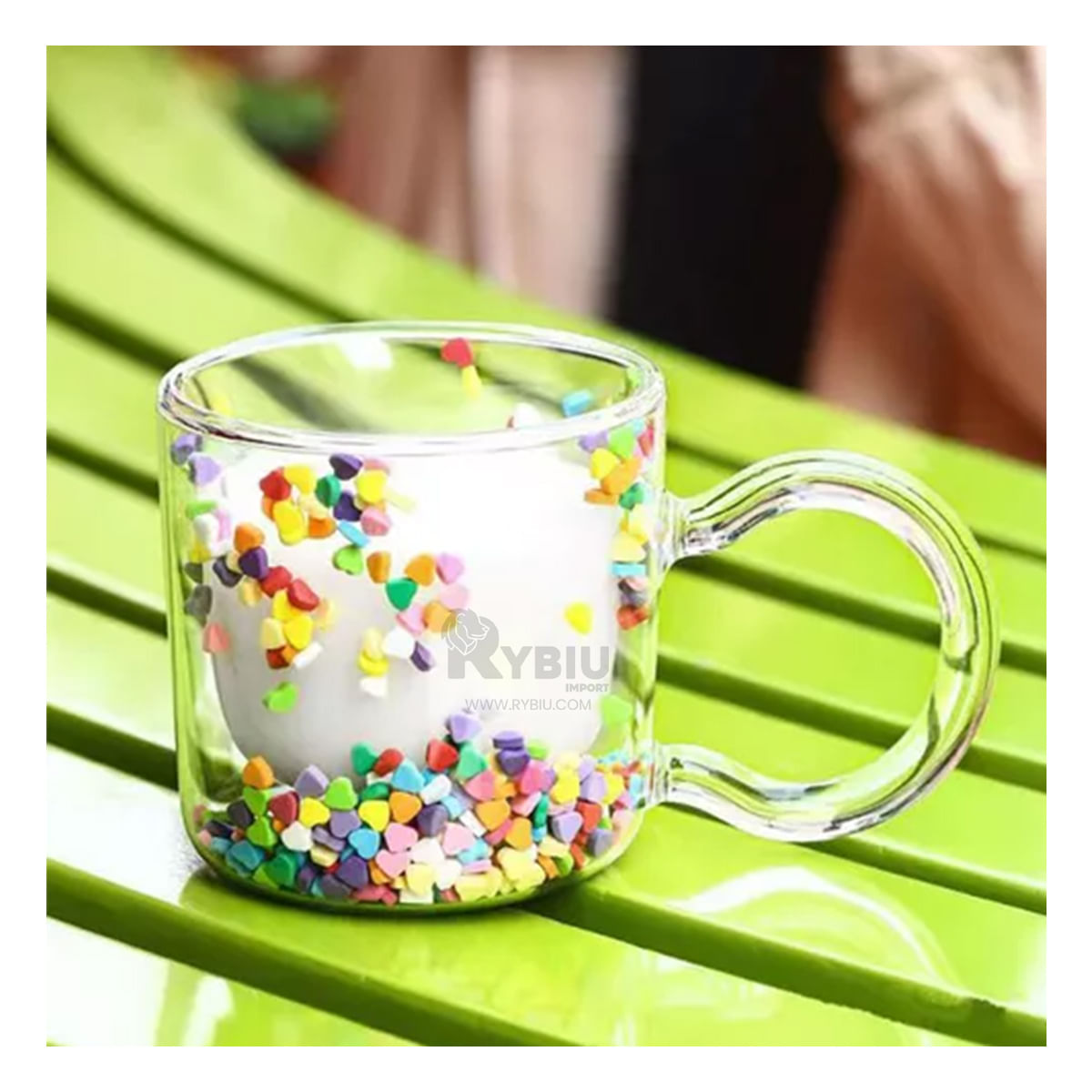 Taza de Doble Capa en Tono Transparente Y+Agendita