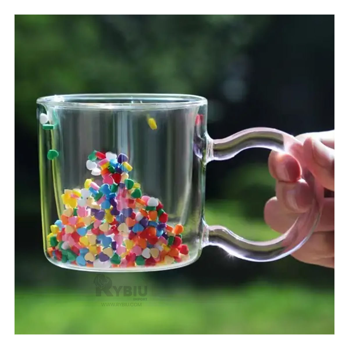 Taza de Doble Capa en Tono Transparente Y+Agendita